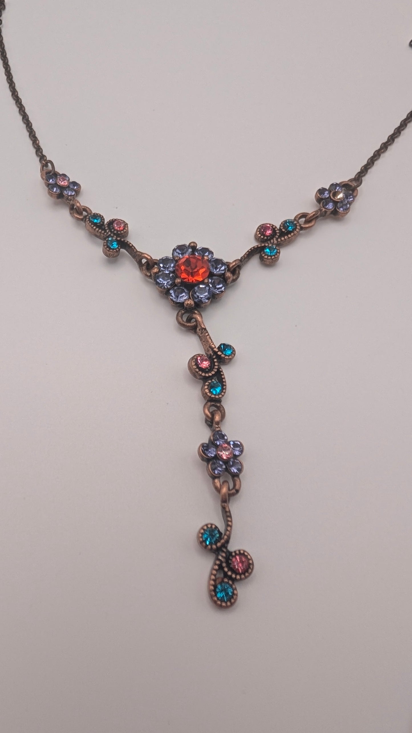 Impulse Necklace Colorful Flower Glitter Jewelery