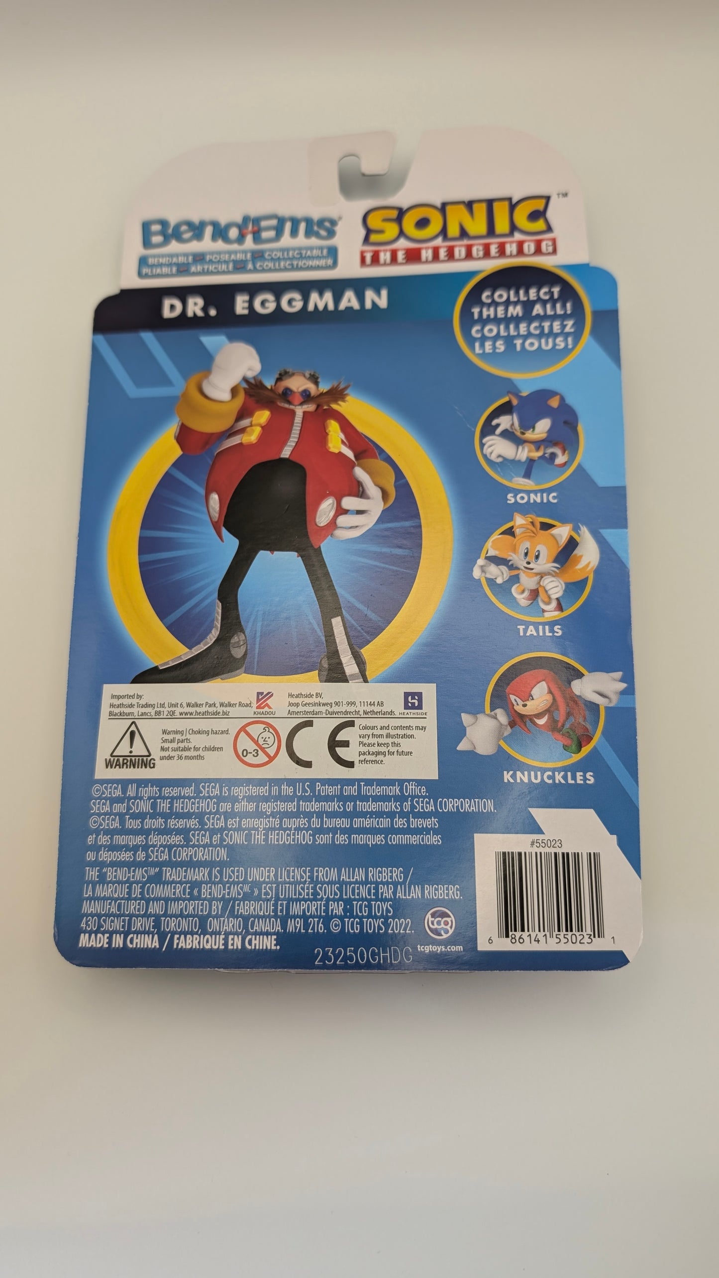 Sonic the Hedgehog Bend-Ems Action Figure - Dr Eggman - 14cm