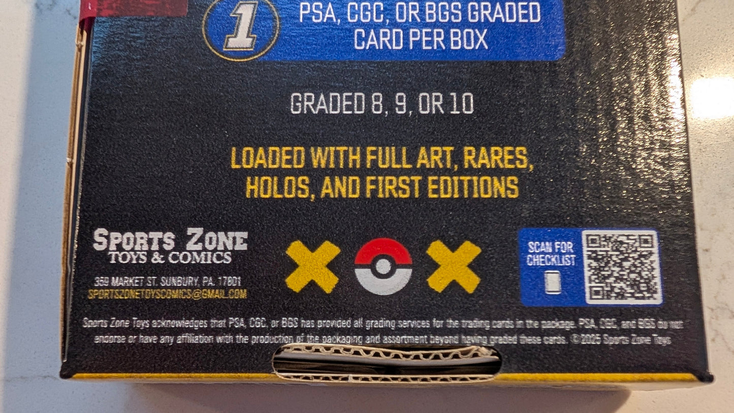 Pokemon TCG Graded Surprise Box from Sports Zone