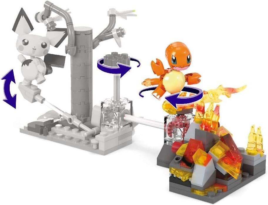 Mega Pokemon Building Blocks - Charmander's Fire Type Spin - 81 Pieces