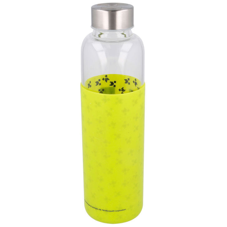 Minecraft Glass Bottle (w/ Silicone Cover) - 585ml