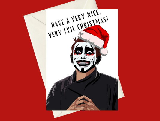 AEW Danhausen Very Nice Very Evil A5 Christmas Card