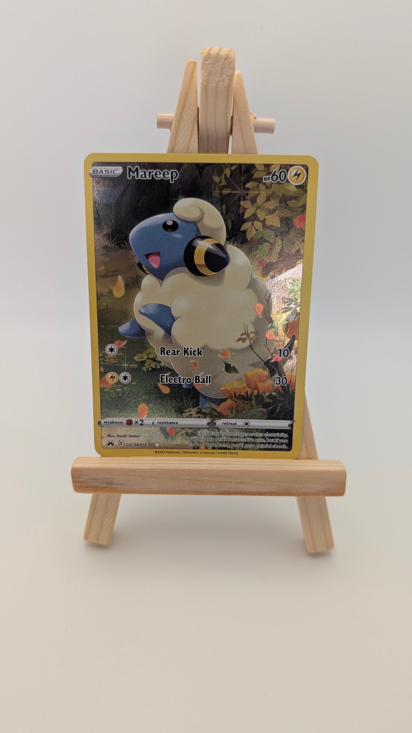 Pokemon TCG - Mareep #GG34 - Crown Zenith Full Art Card