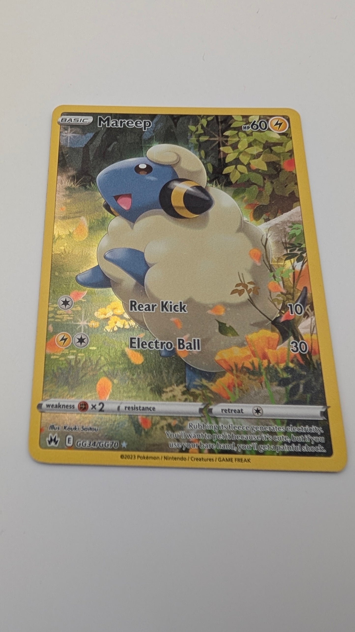 Pokemon TCG - Mareep #GG34 - Crown Zenith Full Art Card