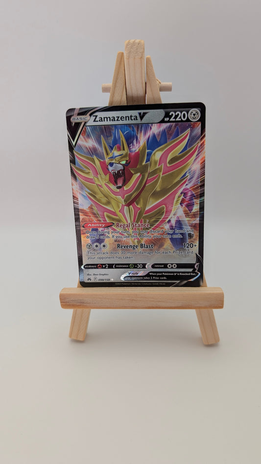 Pokemon TCG - Zamazenta V #98 Holo Card (English Edition)