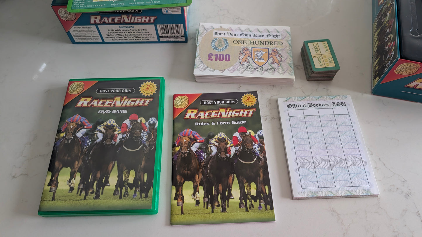 Cheetwell Games - Host Your Own Race Night - DVD Board Game (Second Hand)