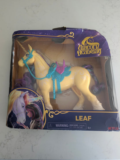 Netflix's Unicorn Academy - Leaf - 11 Inch Doll and accessories (DAMAGED BOX)