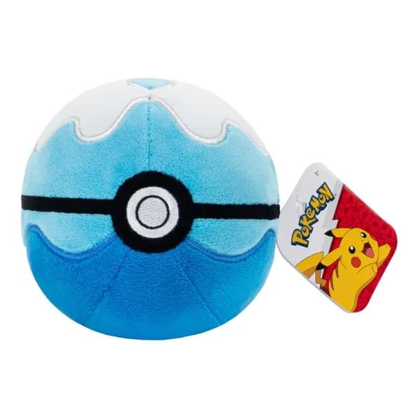Pokemon Pokeball Soft Stuffed Plush Toy with Weighted Base 4" - Dive Ball