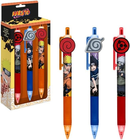 Naruto Shippuden - Pack of 3 Pens