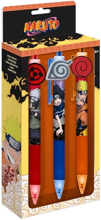 Naruto Shippuden - Pack of 3 Pens