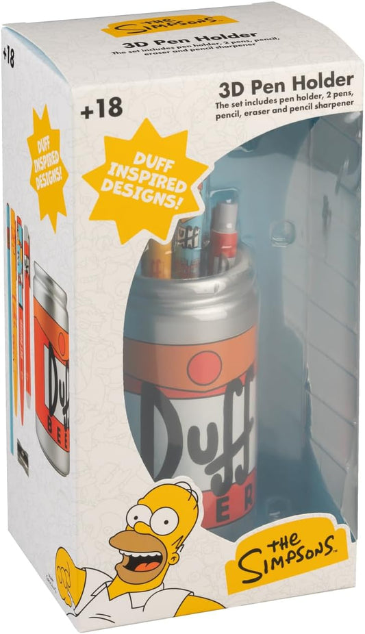 The Simpsons - 3D Pen Holder - Duff Beer Can (with Accessories)