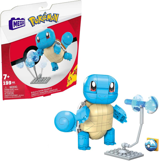 Mega Pokemon Building Blocks - Build & Show Squirtle - 199 Pieces