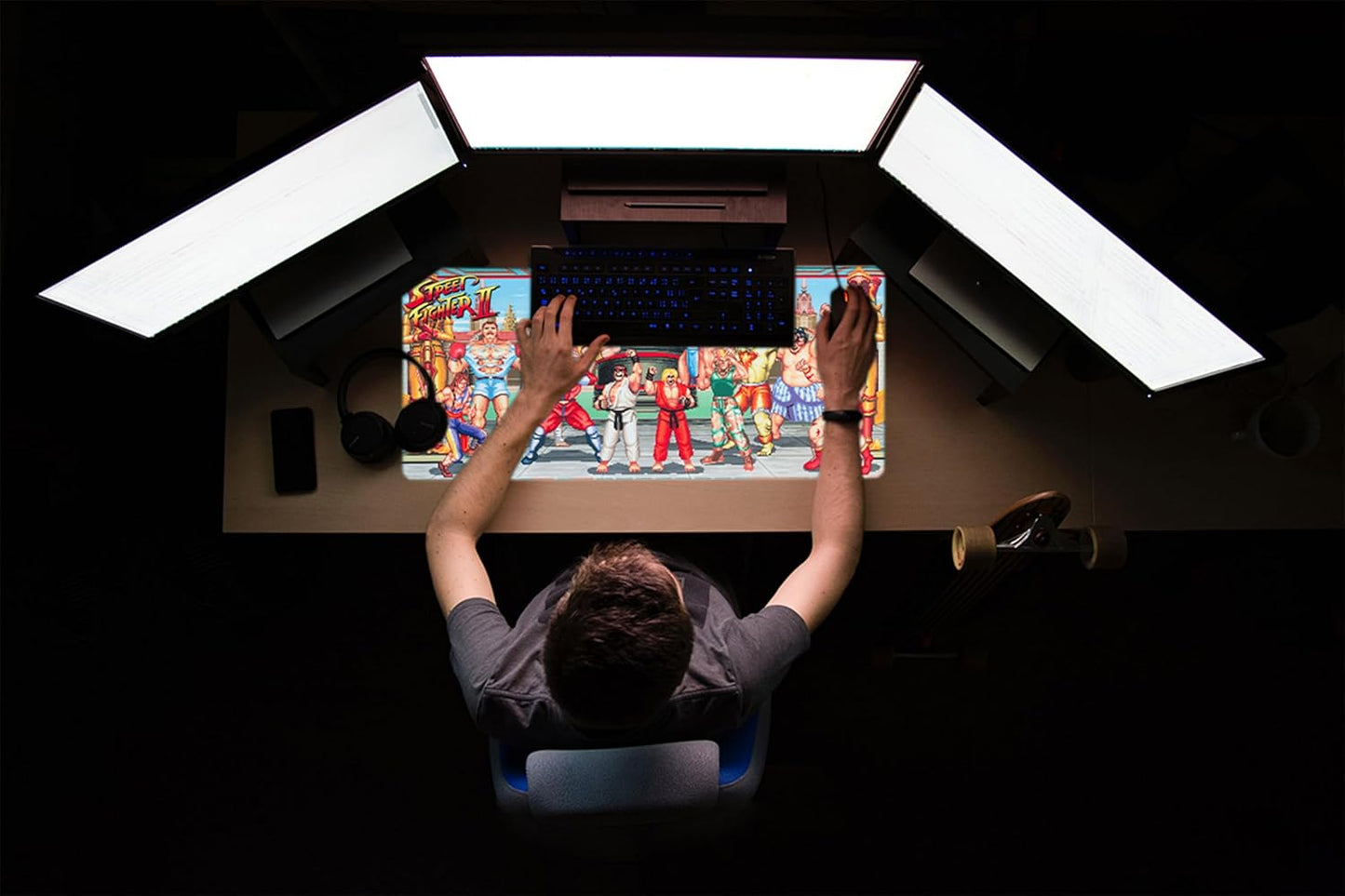 Street Fighter Gaming Mouse Desk Mat - 800 x 350mm