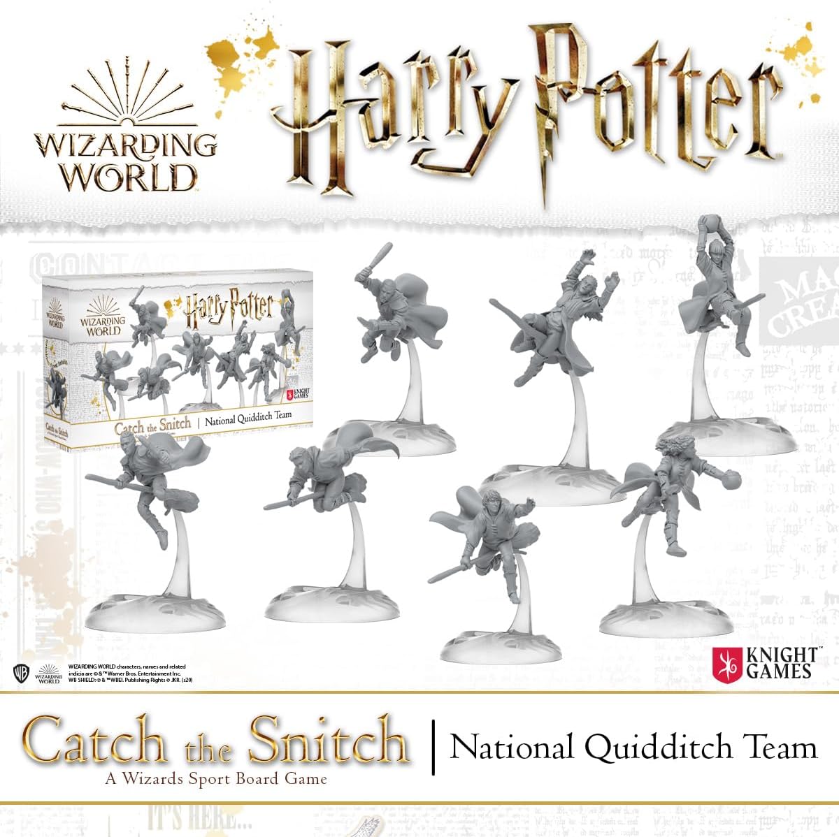 Harry Potter Miniatures - Catch the Snitch National Quidditch Team - Knight Games