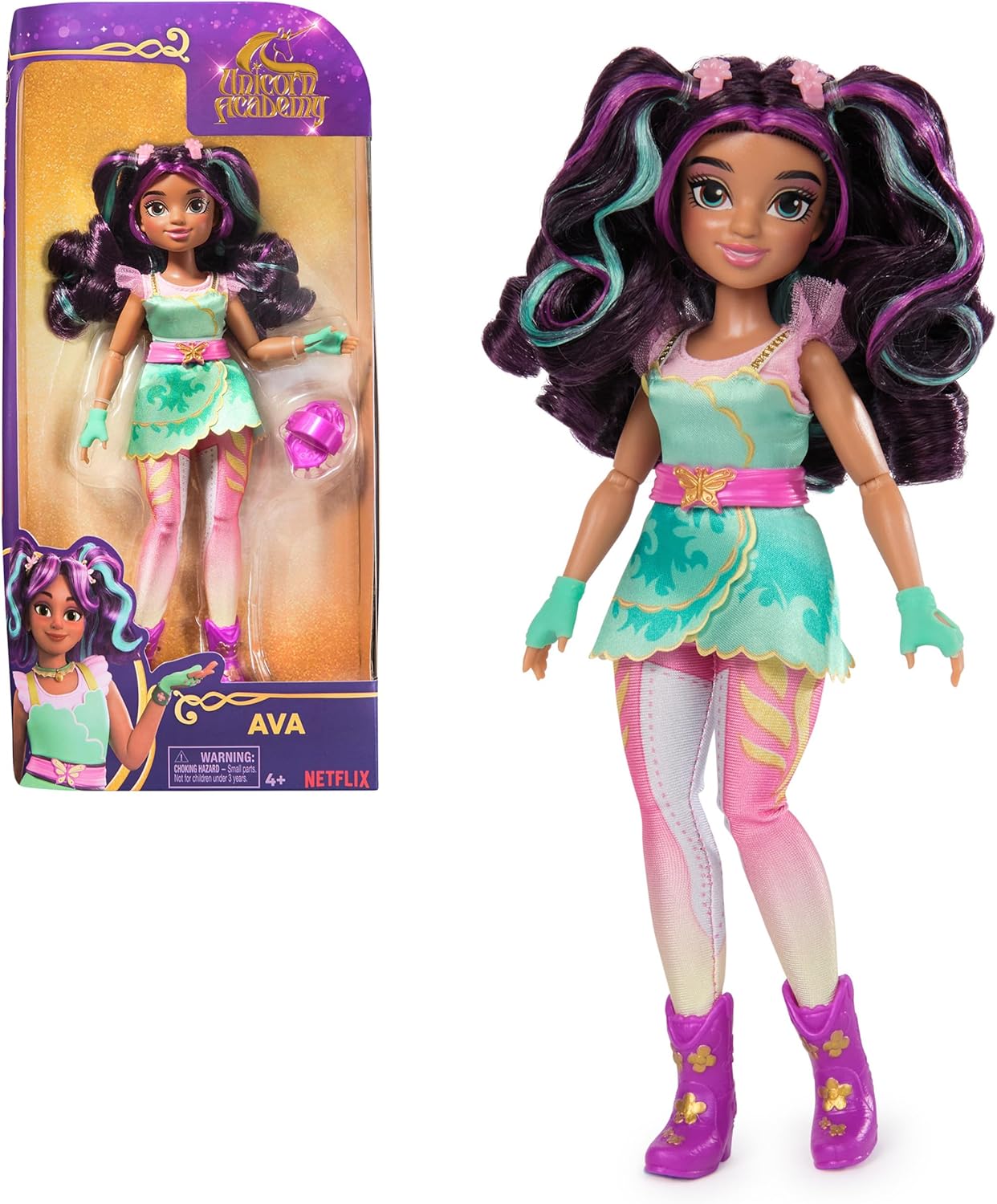 Netflix's Unicorn Academy - Ava - 9 Inch Doll and accessory