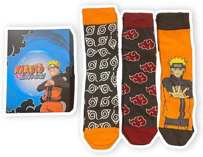 Naruto Shippuden - Pack of 3 Adult Socks