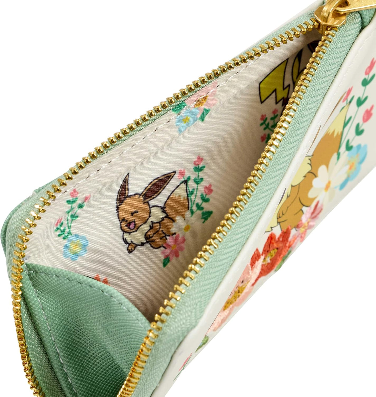 Pokemon Loungefly - Pikachu & Eevee Floral Wallet Purse
