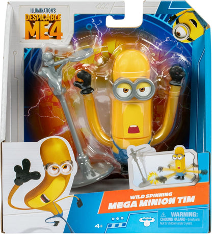 Despicable Me 4 - Mega Minion Tim - Wild Spinning Action Figure