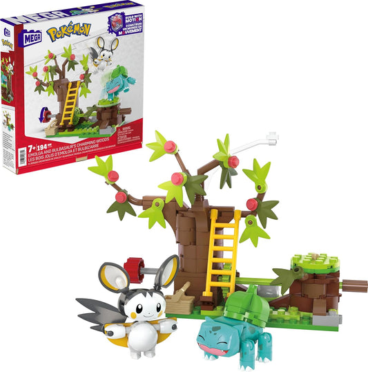 Mega Pokemon Building Blocks - Emolga & Bulbasaur - 194 Pieces
