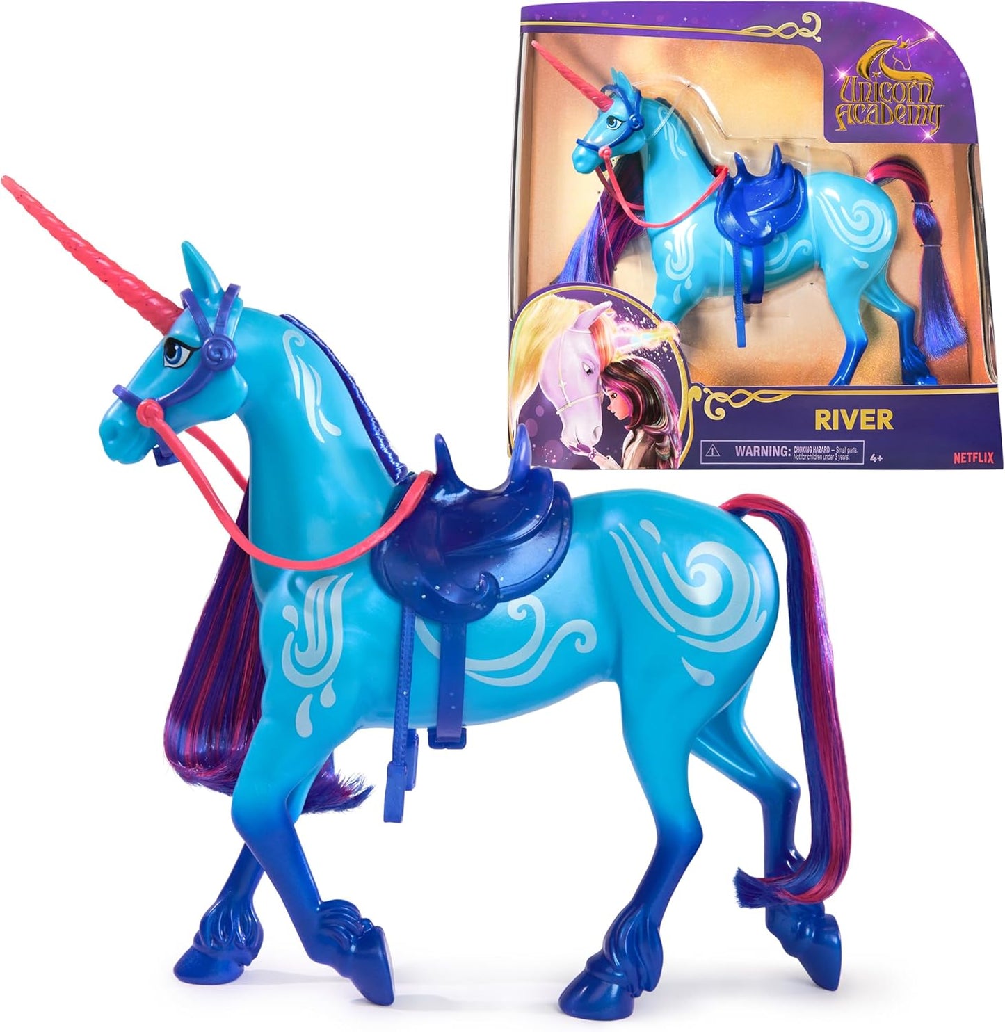 Netflix's Unicorn Academy - River - 11 Inch Doll and accessories