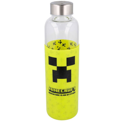 Minecraft Glass Bottle (w/ Silicone Cover) - 585ml