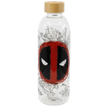 Marvel Deadpool Glass Water Bottle - 1030ml