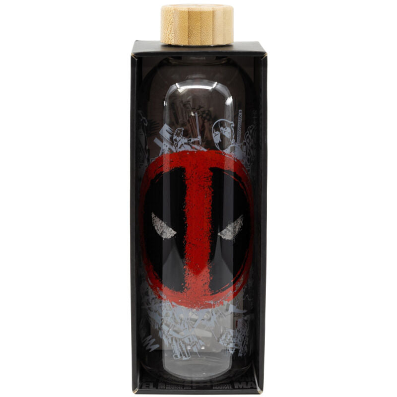 Marvel Deadpool Glass Water Bottle - 1030ml