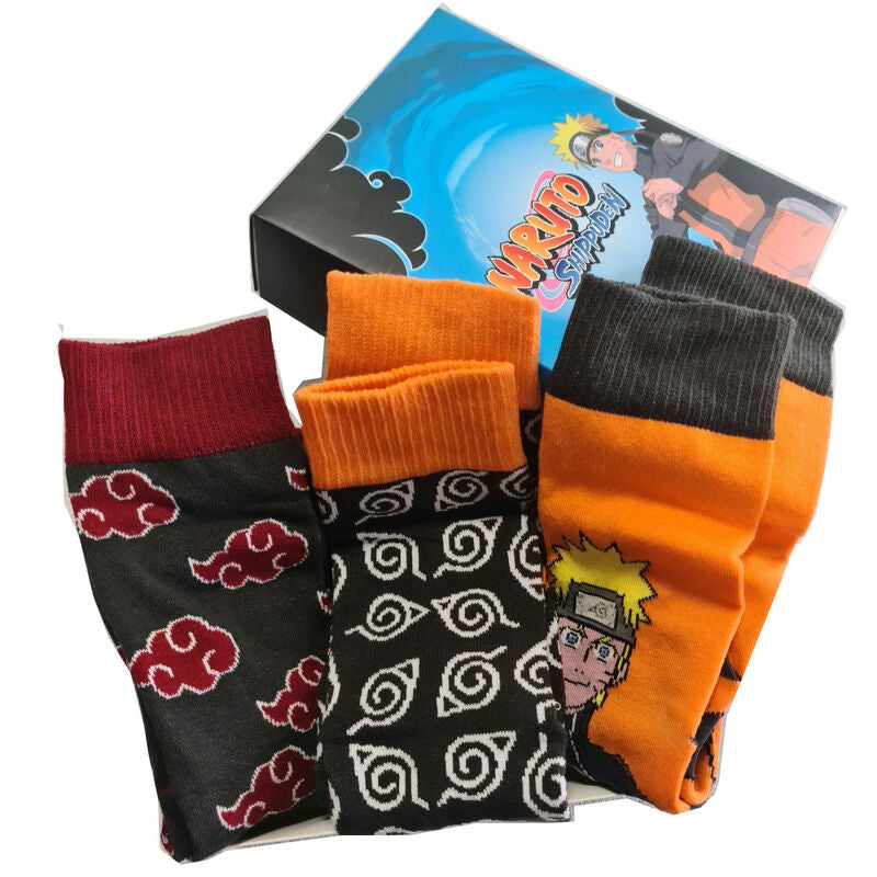 Naruto Shippuden - Pack of 3 Adult Socks