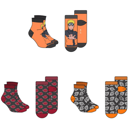 Naruto Shippuden - Pack of 3 Adult Socks
