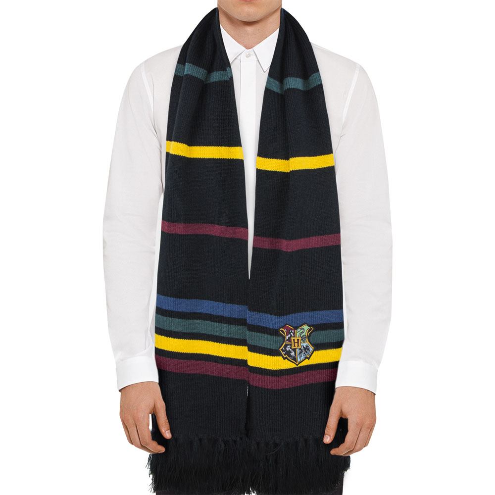 Harry Potter Scarf - Hogwarts Four Houses Rainbow (190 cm)