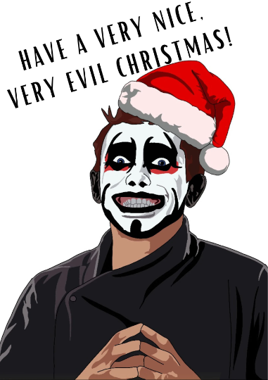 AEW Danhausen Very Nice Very Evil A5 Christmas Card