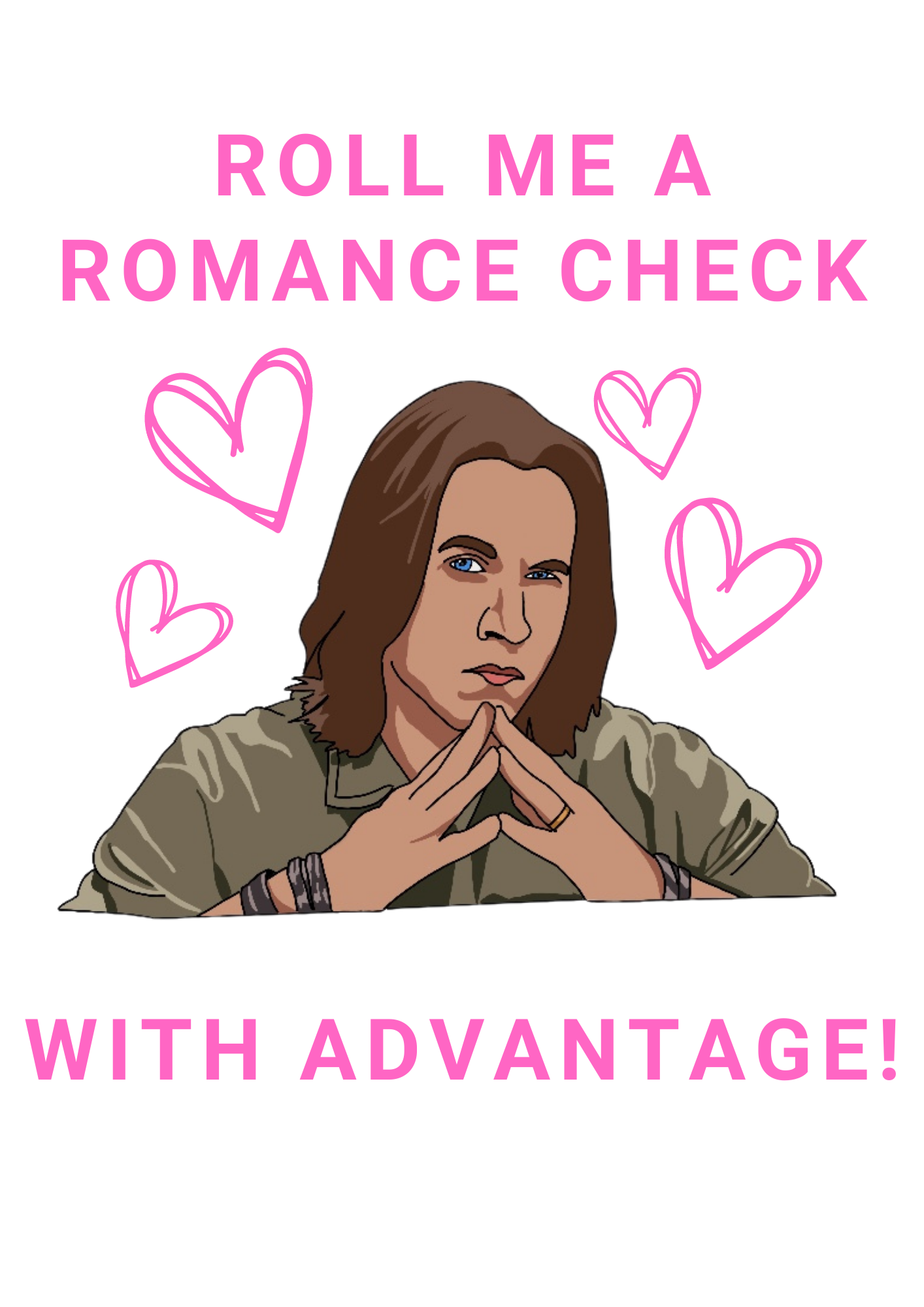 Matt Mercer Natural 20 Critical Role Valentine's Day A5 Card