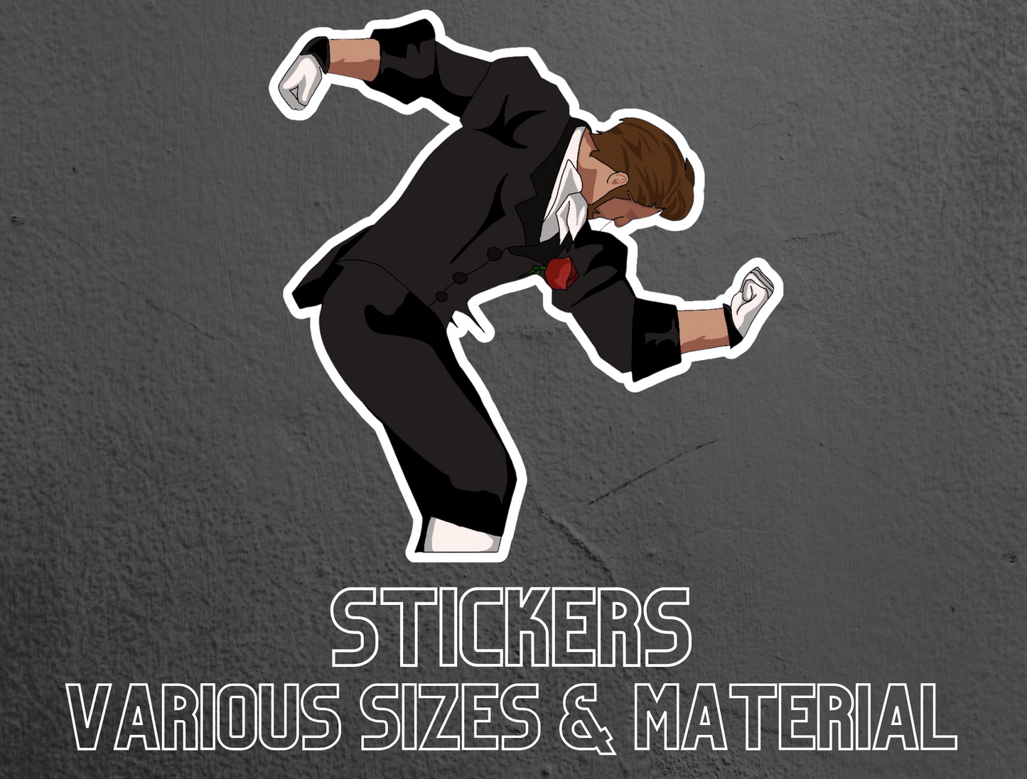 FFXIV Final Fantasy Inspired Gentleman Detective Hildibrand Stickers