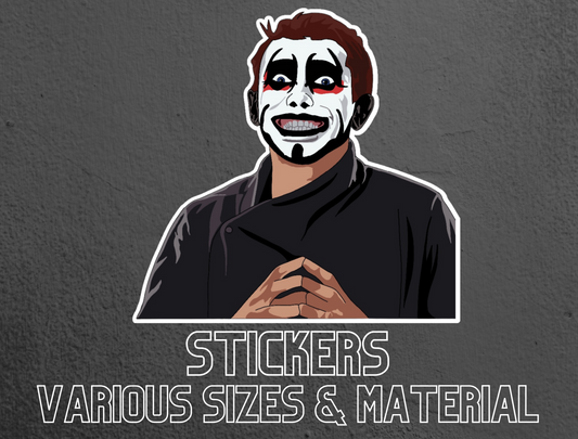 AEW Pro Wrestler Danhausen Stickers