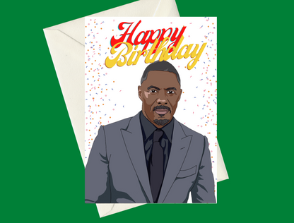 Idris Elba Birthday A5 Card