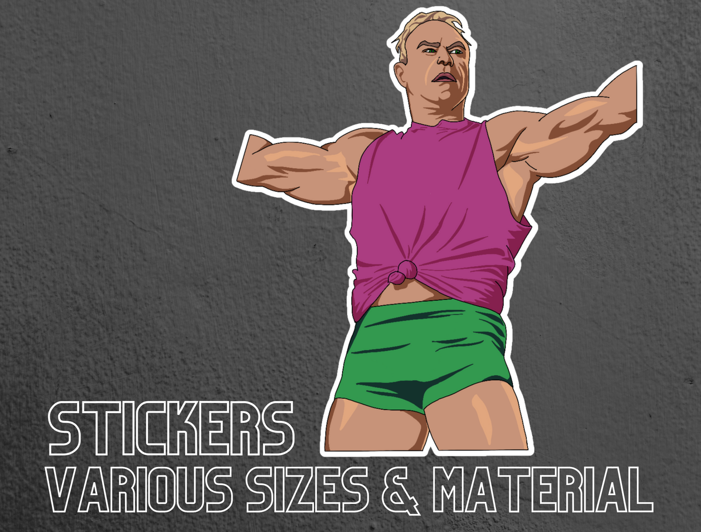 AEW Pro Wrestler Billy Gunn Stickers