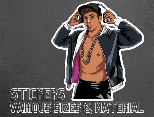 AEW Pro Wrestler Max Caster Stickers