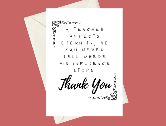 Simple Thank You A5 Birthday or Greeting Card