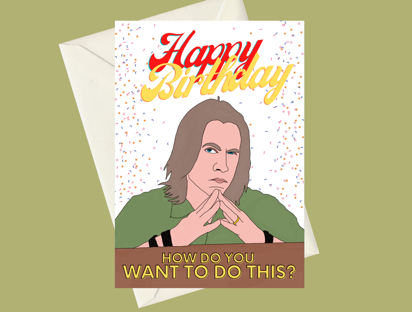 Matt Mercer Critical Role "How Do You Want To Do This" A5 Birthday Card