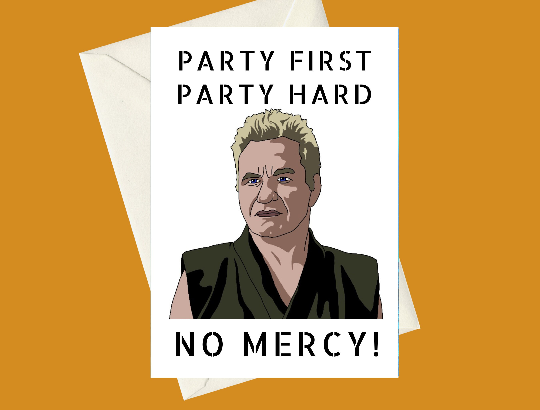 Cobra Kai Sensei John Kreese Karate Kid Birthday A5 Card