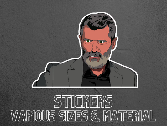 Roy Keane, former Manchester United player Stickers