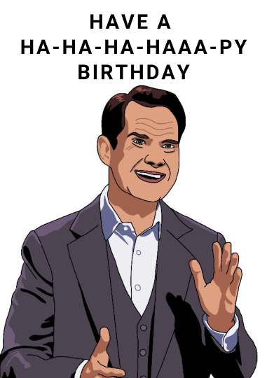 Jimmy Carr 8 Out of 10 Cats does Countdown Stupid Laugh Birthday A5 Card