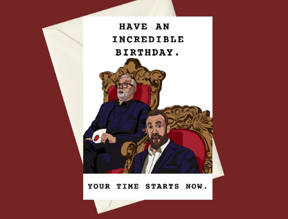 Taskmaster Greg Davies Little Alex Horne Birthday A5 Card