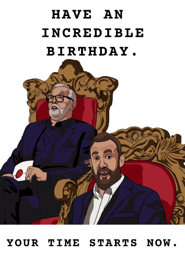 Taskmaster Greg Davies Little Alex Horne Birthday A5 Card