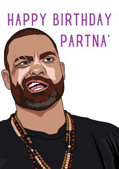 AEW's Mad King Eddie Kingston Inspired Partna Birthday A5 Card