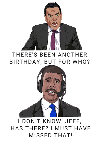 Chris Kamara Jeff Stelling Sky Sports Pundit Novelty Birthday A5 Card