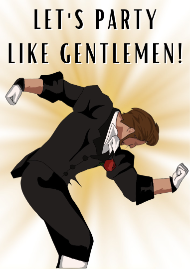 Final Fantasy XIV 14 Hildibrand Manderville Gentleman Detective Inspired Birthday A5 Card