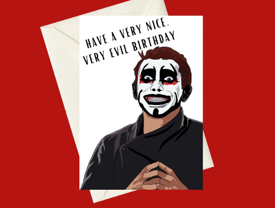 AEW Danhausen Very Nice Very Evil A5 Birthday Card