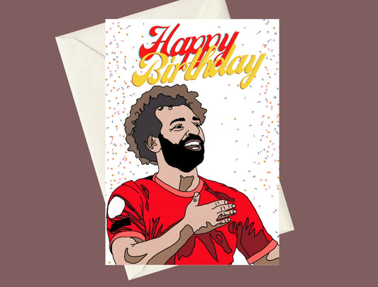 Liverpool Mohamed Salah A5 Birthday Card