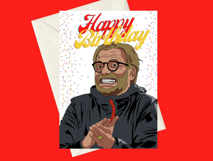 Liverpool Jurgen Klopp A5 Birthday Card